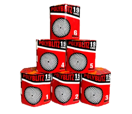 Polyblitz 19 Schuss — Batterien — von Zena — Silvester-Feuerwerk kaufen bei stopine