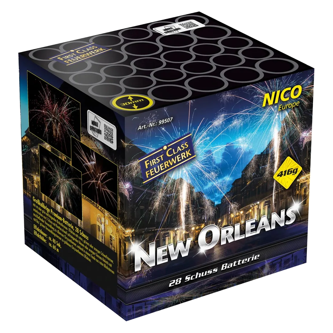 New Orleans, 28 Schuss — Batterien — von NICO — Silvester-Feuerwerk kaufen bei stopine