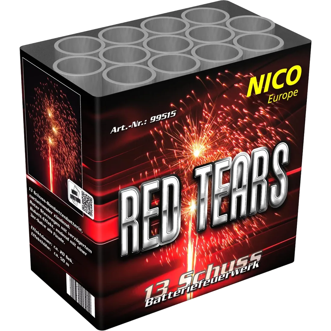 Red Tears, 13 Schuss — Batterien — von NICO — Silvester-Feuerwerk kaufen bei stopine