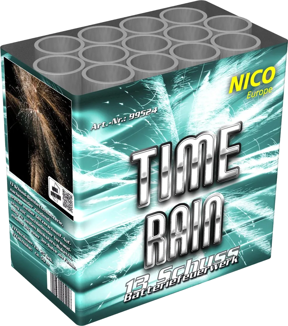 Time Rain, 13 Schuss — Batterien — von NICO — Silvester-Feuerwerk kaufen bei stopine