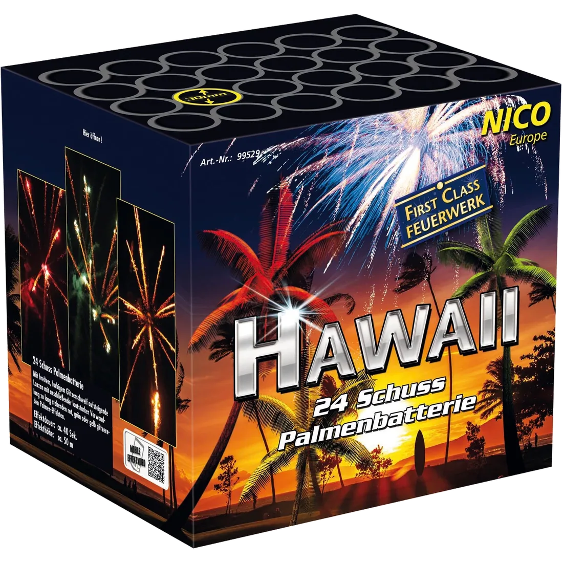 Hawaii, 24 Schuss — Batterien — von NICO — Silvester-Feuerwerk kaufen bei stopine