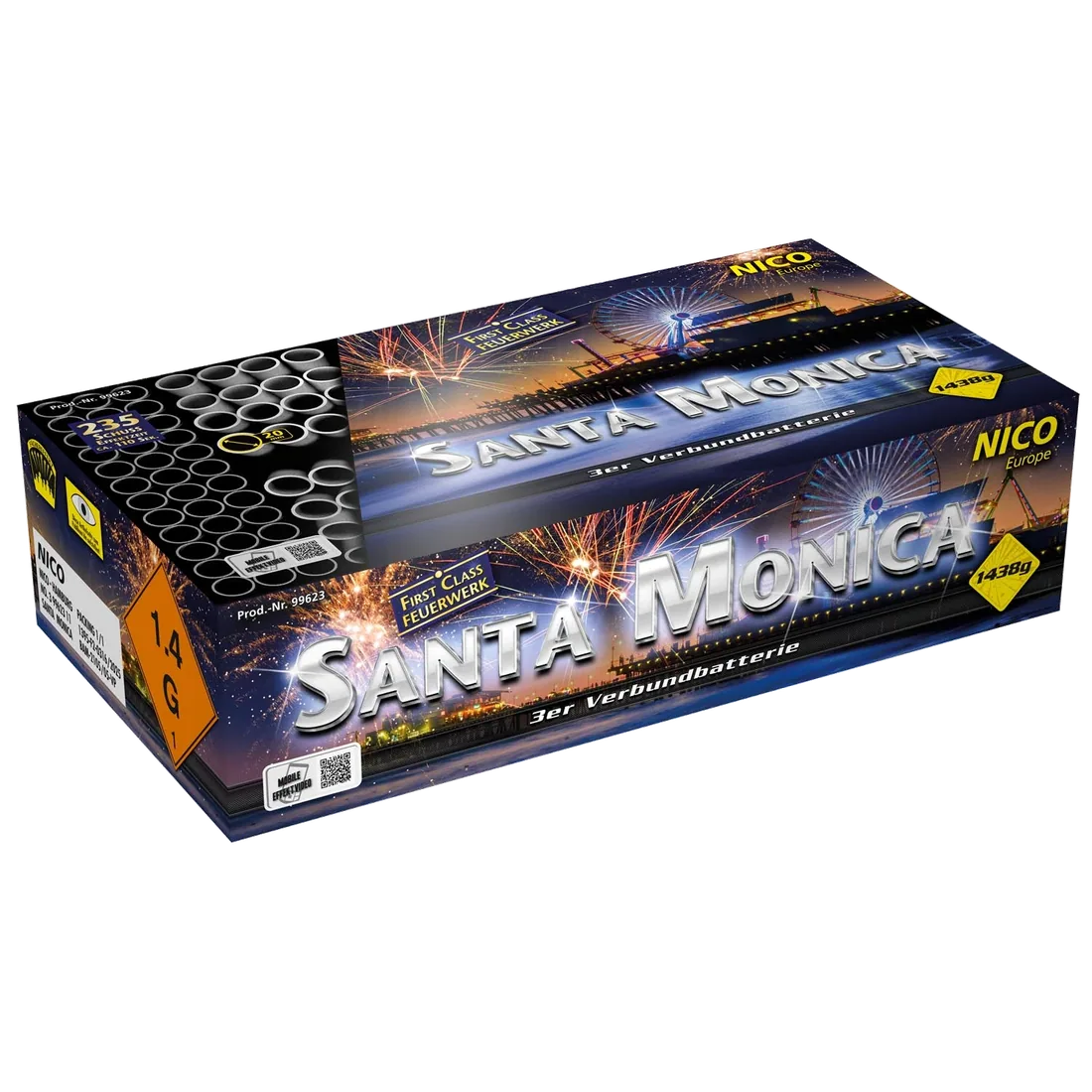 Santa Monica, 235 Schuss — Batterien — von NICO — Silvester-Feuerwerk kaufen bei stopine