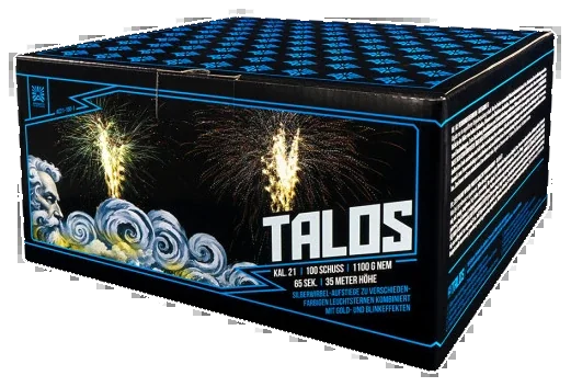 Talos, 100 Schuss — Verbundfeuerwerk — von Argento — Silvester-Feuerwerk kaufen bei stopine