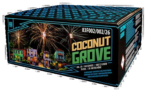 Coconut Grove, 144 Schuss — Verbundfeuerwerk — von Argento — Silvester-Feuerwerk kaufen bei stopine