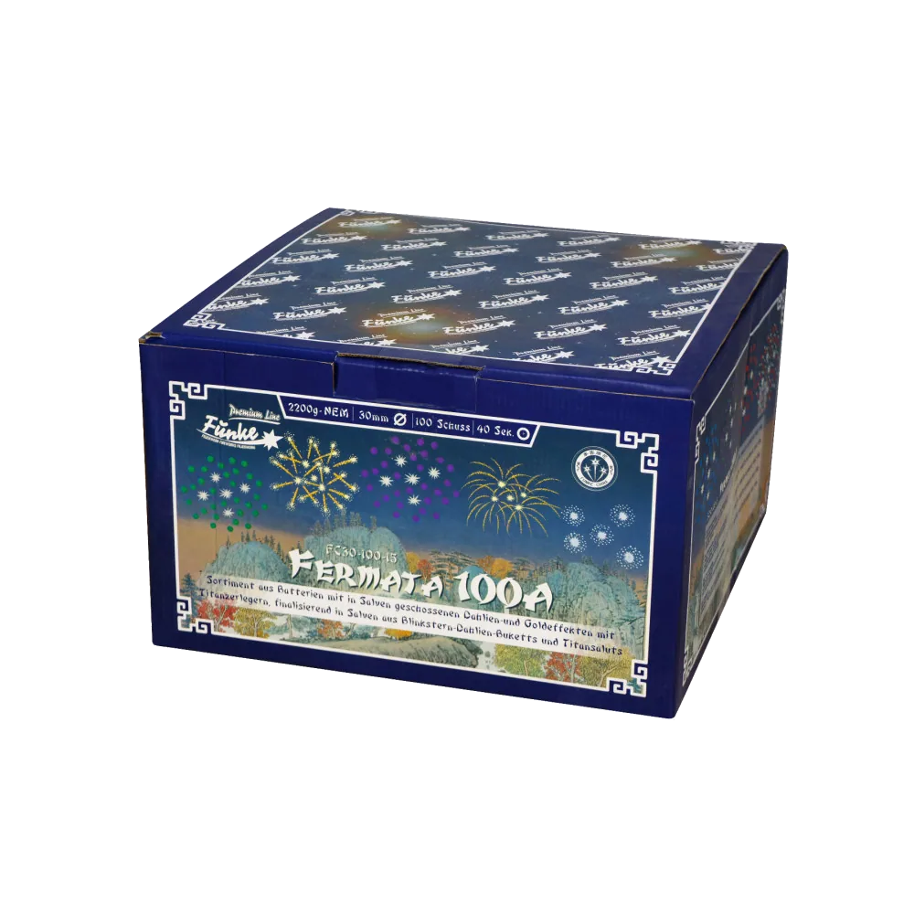 Fermata 100A — Verbundfeuerwerk — von Funke — Silvester-Feuerwerk kaufen bei stopine