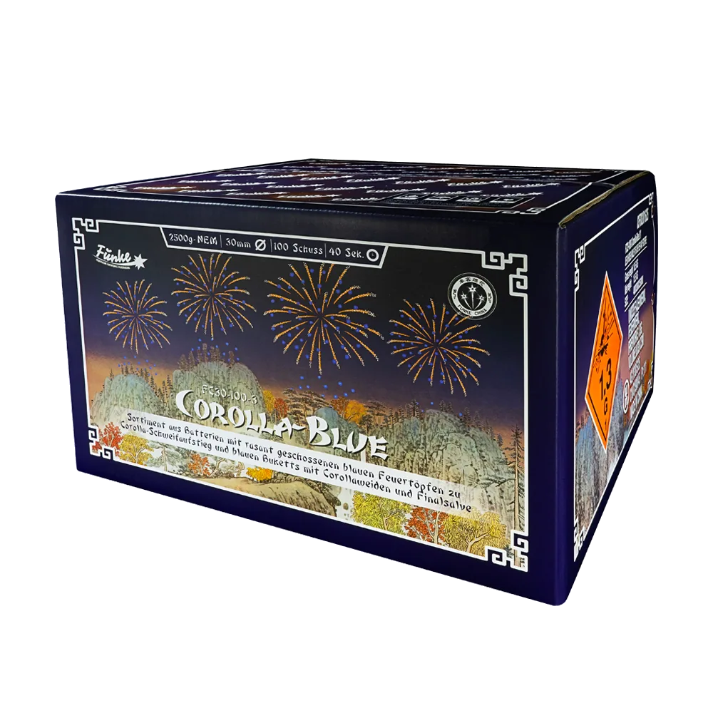 Corolla Blue — Verbundfeuerwerk — von Funke — Silvester-Feuerwerk kaufen bei stopine