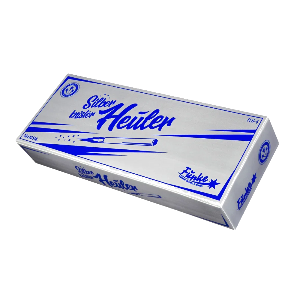 Silberknister-Heuler (10er-Packung) — Batterien — von Funke — Silvester-Feuerwerk kaufen bei stopine