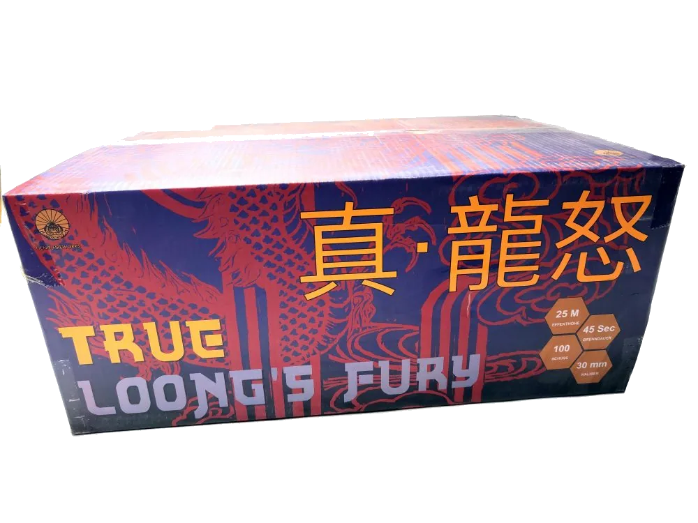 TRUE LOONG's FURY, 100 Schuss — Verbundfeuerwerk — von GENIE — Silvester-Feuerwerk kaufen bei stopine