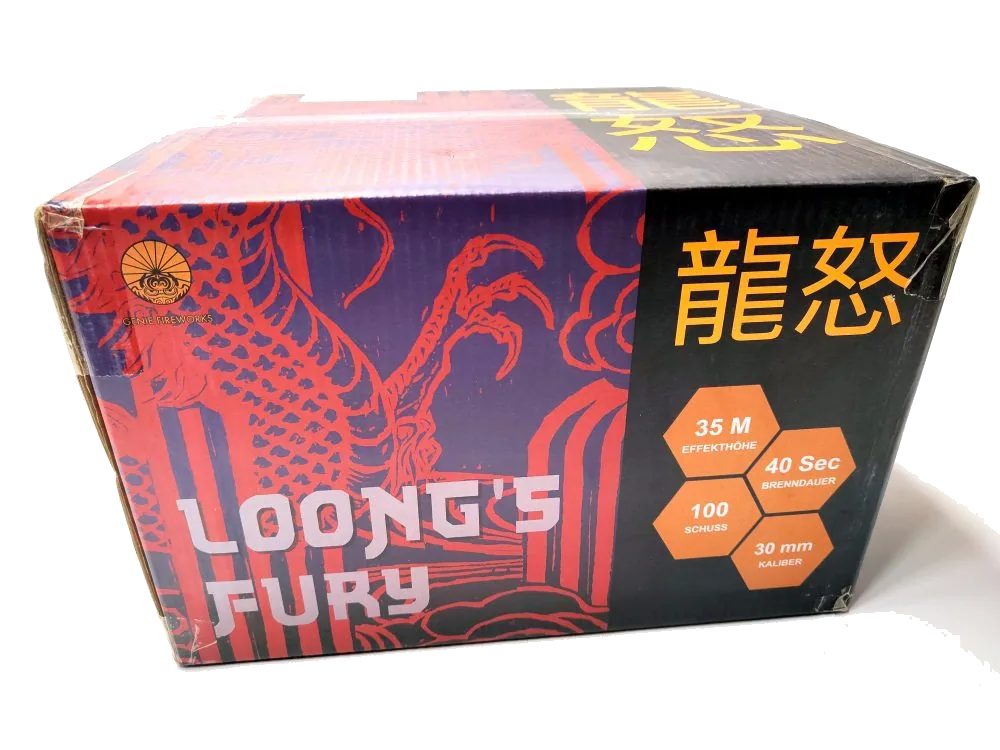 LOONG's FURY, 100 Schuss — Verbundfeuerwerk — von GENIE — Silvester-Feuerwerk kaufen bei stopine
