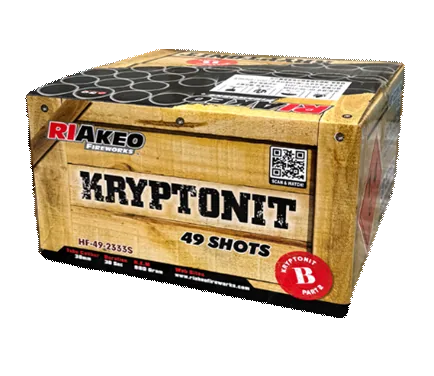 Kryptonit B 49 Schuss — Verbundfeuerwerk — von Riakeo — Silvester-Feuerwerk kaufen bei stopine