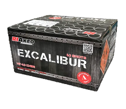 Excalibur A 63 Schuss — Verbundfeuerwerk — von Riakeo — Silvester-Feuerwerk kaufen bei stopine