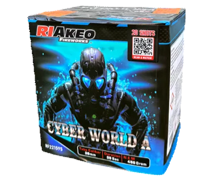Cyber World A 20 Schuss — Batterien — von Riakeo — Silvester-Feuerwerk kaufen bei stopine