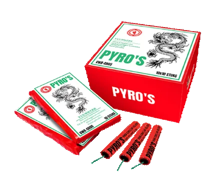 Pyro's, 100 Stück — Jugendfeuerwerk (Kat. F1) — von Zena — Silvester-Feuerwerk kaufen bei stopine