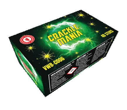 Crackle Mania, 40 Stück — Jugendfeuerwerk (Kat. F1) — von Zena — Silvester-Feuerwerk kaufen bei stopine