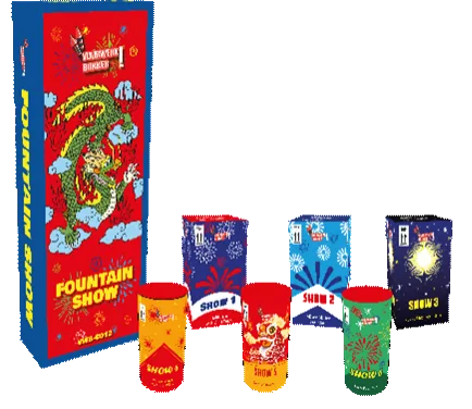 Fontänen-Show-Paket — Jugendfeuerwerk (Kat. F1) — von Zena — Silvester-Feuerwerk kaufen bei stopine