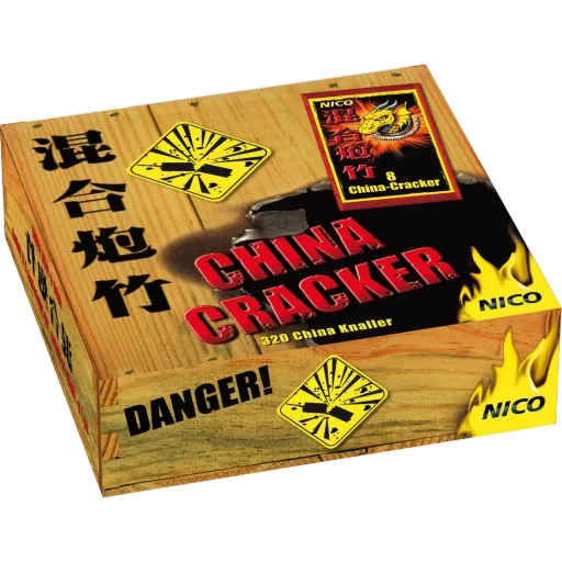 China-Cracker, Schinken mit 40 × 8er-Päckchen — Böller — von NICO — Silvester-Feuerwerk kaufen bei stopine