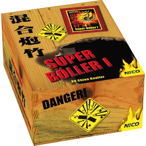 Super-Böller I, Schinken mit 20 × 4er-Päckchen — Böller — von NICO — Silvester-Feuerwerk kaufen bei stopine