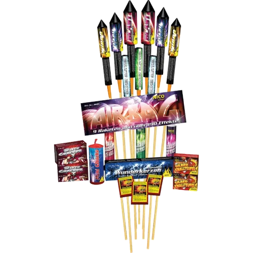 Air Bag, Mix-Sortiment — Raketen — von NICO — Silvester-Feuerwerk kaufen bei stopine