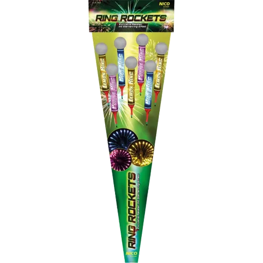 Ring Rockets, 7er-Rak.-Btl. — Raketen — von NICO — Silvester-Feuerwerk kaufen bei stopine