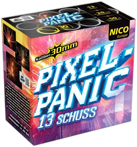 Pixel Panic, 13 Schuss — Batterien — von NICO — Silvester-Feuerwerk kaufen bei stopine
