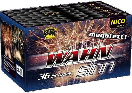 WAHNsinn, 36 Schuss — Batterien — von NICO — Silvester-Feuerwerk kaufen bei stopine