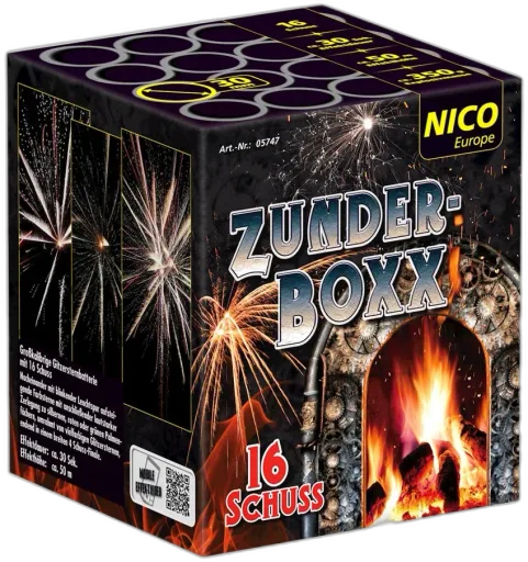 Zunderboxx, 16 Schuss — Batterien — von NICO — Silvester-Feuerwerk kaufen bei stopine