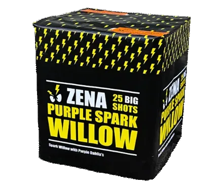 Zena Purple Spark Willow 25 Schuss — Batterien — von Zena — Silvester-Feuerwerk kaufen bei stopine