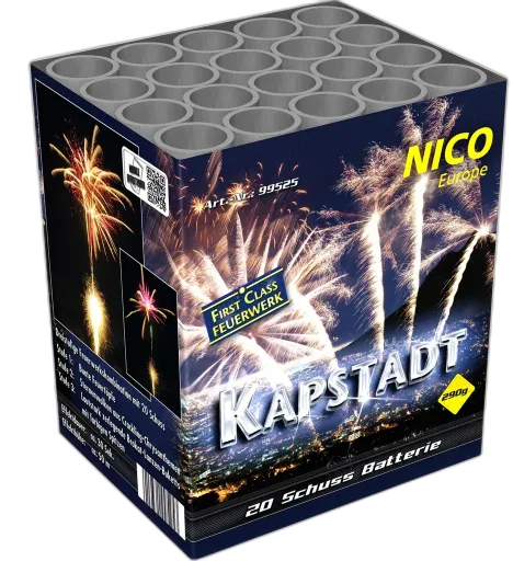 Kapstadt, 20 Schuss — Batterien — von NICO — Silvester-Feuerwerk kaufen bei stopine