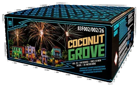 Coconut Grove, 144 Schuss — Verbundfeuerwerk — von Argento — Silvester-Feuerwerk kaufen bei stopine
