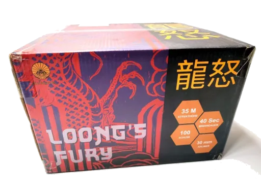 LOONG's FURY, 100 Schuss — Verbundfeuerwerk — von GENIE — Silvester-Feuerwerk kaufen bei stopine