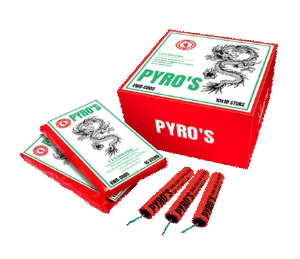 Pyro's, 100 Stück — Jugendfeuerwerk (Kat. F1) — von Zena — Silvester-Feuerwerk kaufen bei stopine